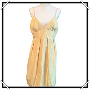 NWT J. Crew Silk Taffeta Formal Dress Yellow Bridesmaid Hoco Wedding 12